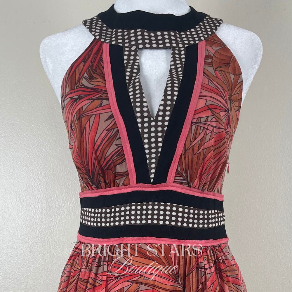 Rare Vintage Patterned Dress ALT ASO Phoebe Buffay Friends Christina Aguilera - Picture 7 of 8